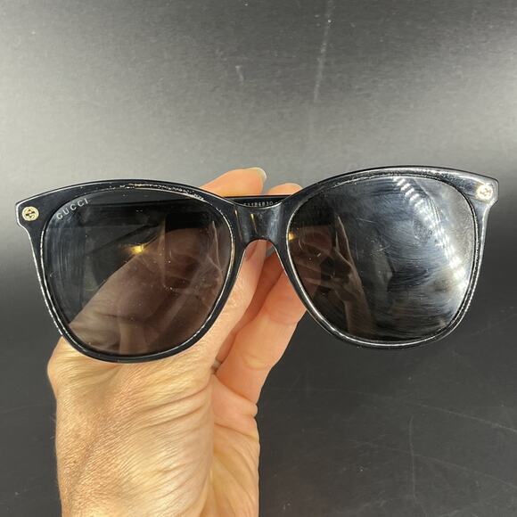 Gucci Black Cat Eye Ladies Sunglasses GG0024S 001, 58 - 16-140 main image 4